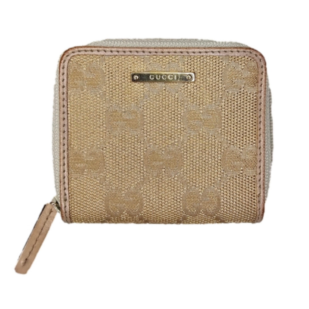 Gucci Rose gold Canvas Supreme Coin purse